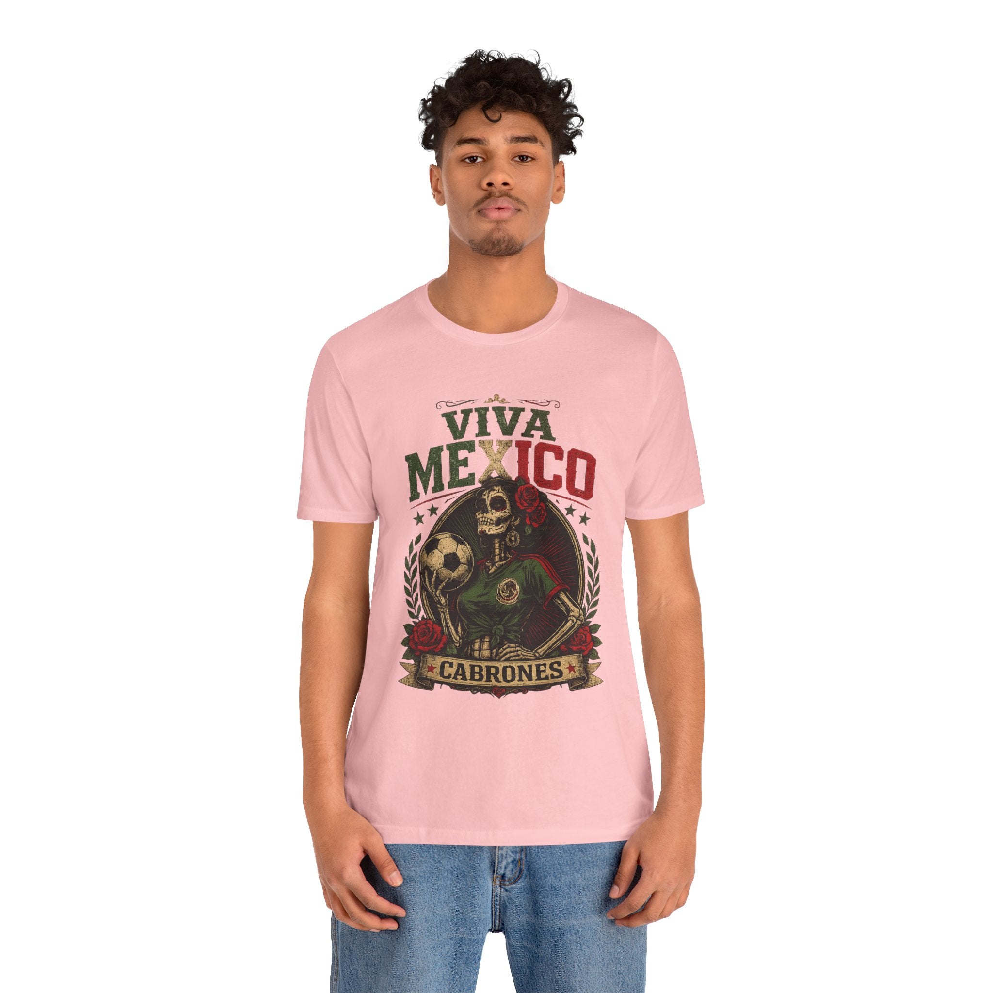 Mexico Catrina Skull T‑Shirt — Day of the Dead Mexican Soccer Tee