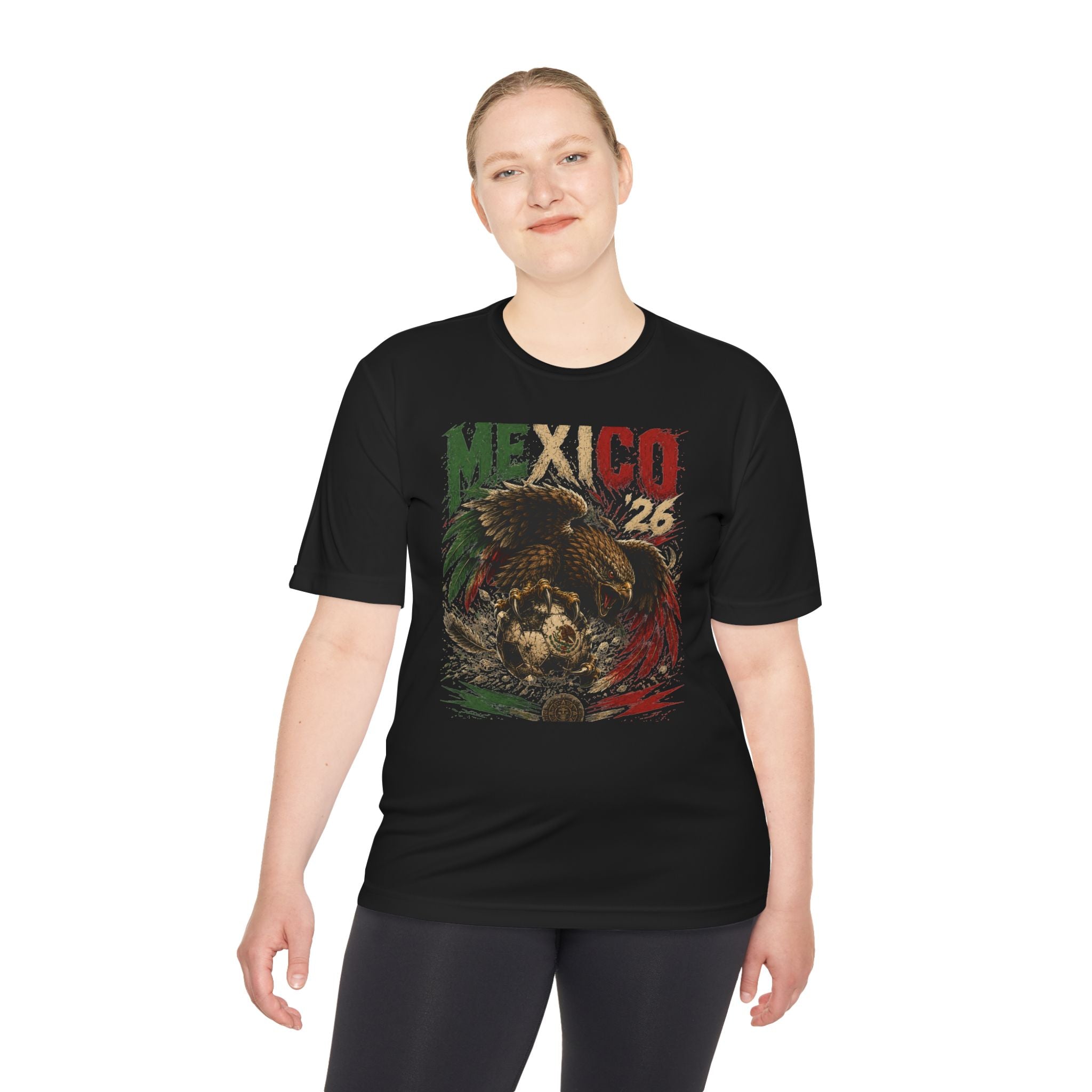 Mexico Eagle Graphic Tee — Mexican Flag Patriotic Soccer Fan Shirt