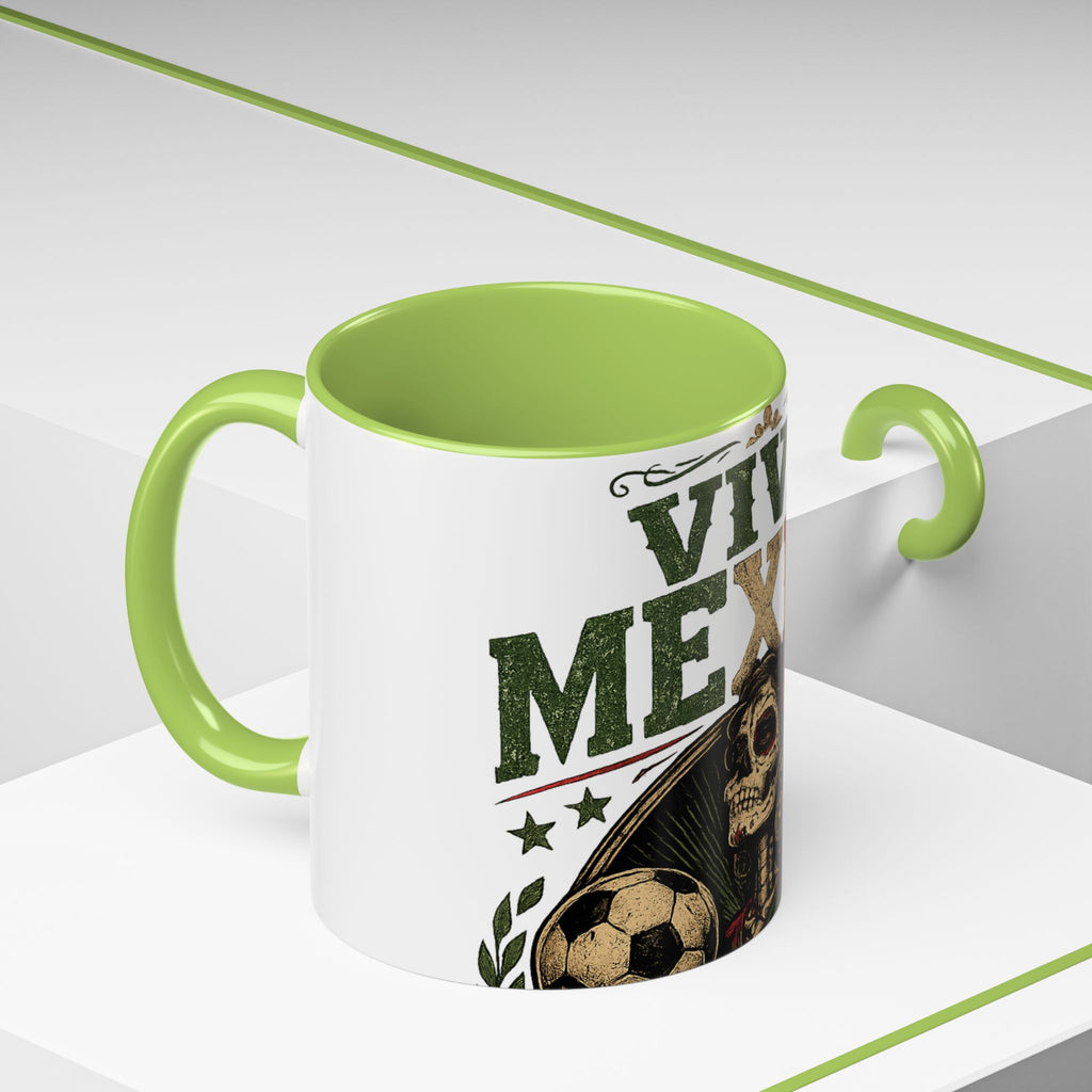 Viva Mexico Accent Coffee Mug — Day of the Dead Skeleton Design (11/15oz)