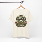 Mexico Soccer T‑Shirt — "Hecho en México, Criado con Fútbol" Vintage Football Tee