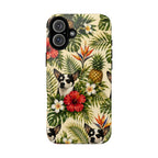 Tropical chihuahua Phone Case — Floral Pineapple Protective Tough Case