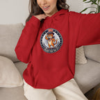Patriotic Cat Hoodie — "Ready for the Stars" Graphic Pullover