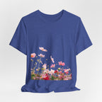 Floral Meadow Tee – Pink Wildflower Field Graphic T-Shirt