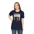 Patriotic Dog T-Shirt - Photo Print with American Flag Bunting