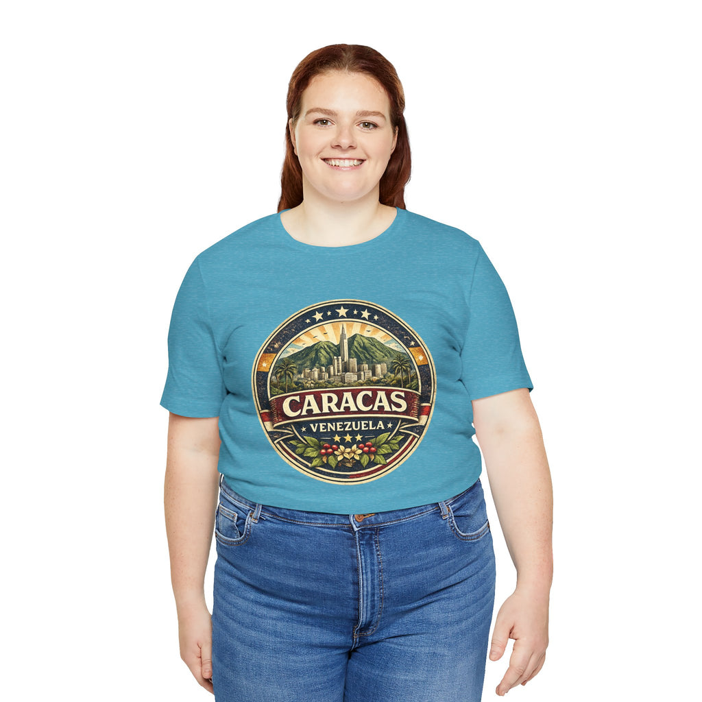Caracas Venezuela Vintage Travel Tee — Retro City Badge T-Shirt
