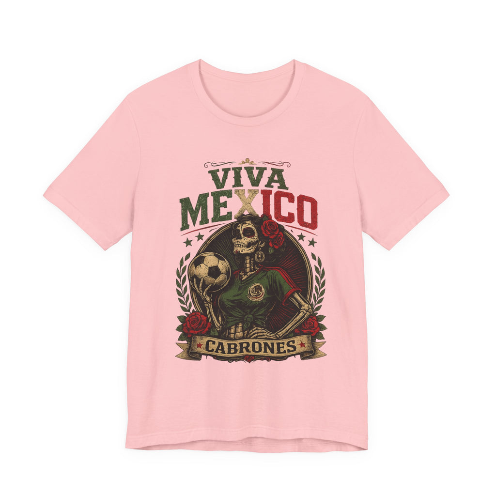 Mexico Catrina Skull T‑Shirt — Day of the Dead Mexican Soccer Tee