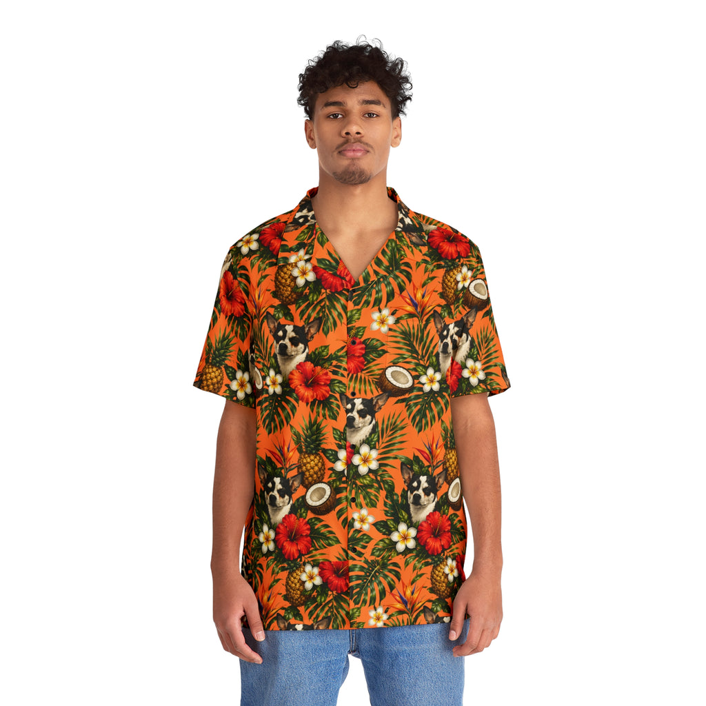 Hawaiian Shirt — Tropical Chihuahua Floral AOP