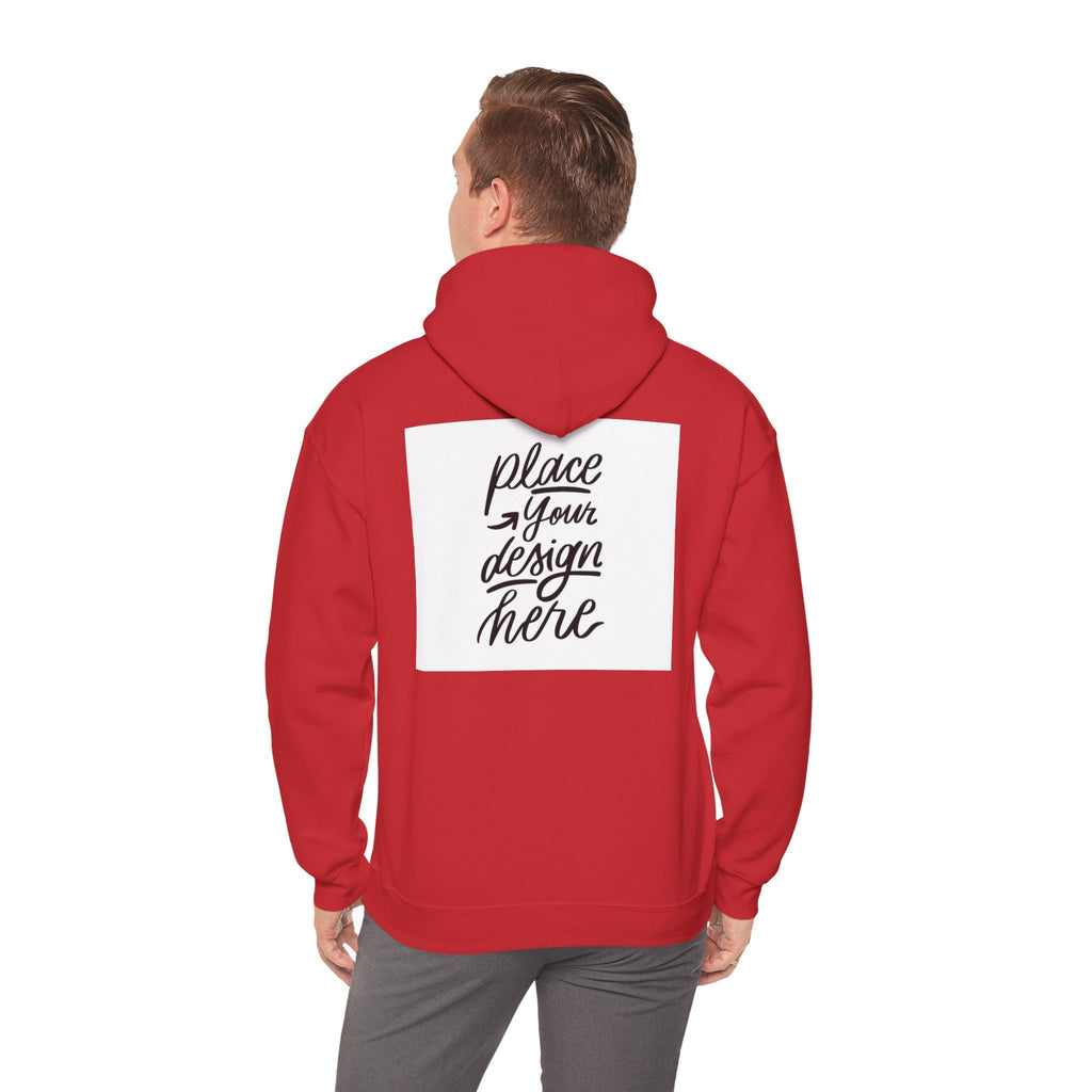 Classic Hoodie with Centered Design – 'Place Your Design Here'