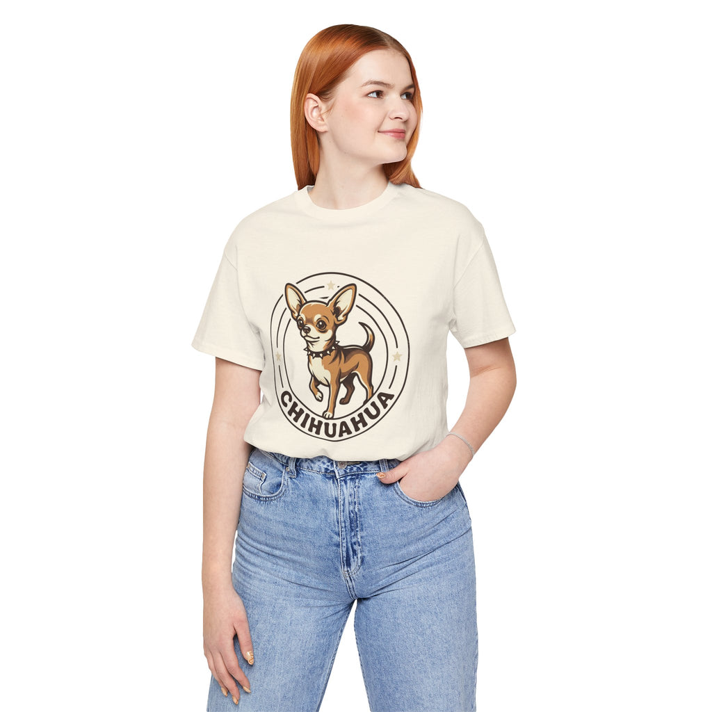 Chihuahua Graphic Tee — Cute Cartoon Dog T‑Shirt for Chihuahua Lovers