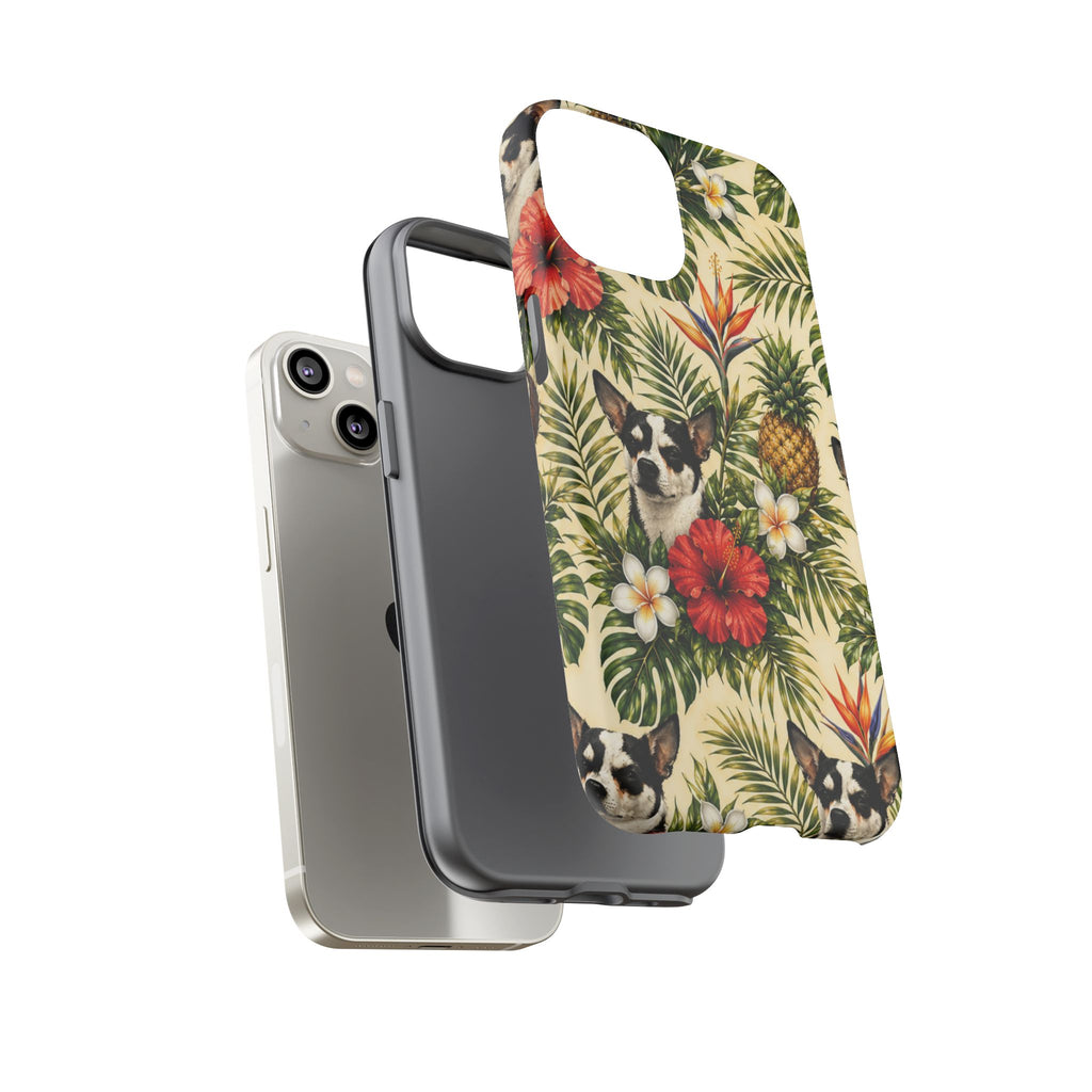 Tropical chihuahua Phone Case — Floral Pineapple Protective Tough Case