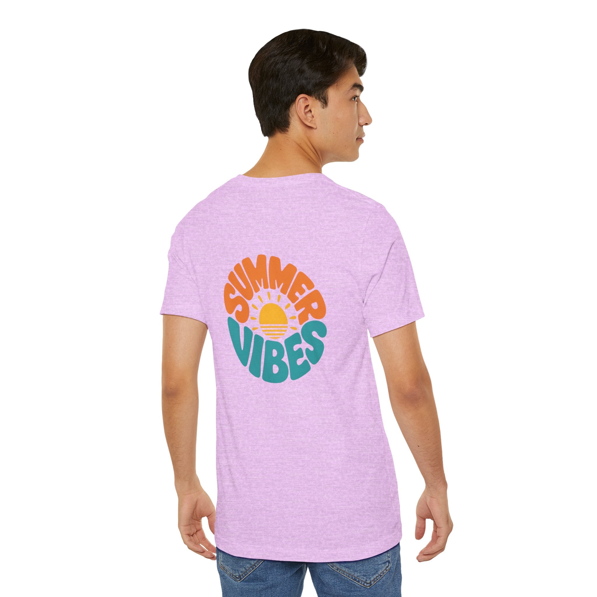 Summer Vibes Tee — Retro Sun Graphic Back Print