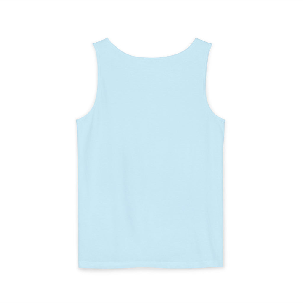 Abstract Wave Mesh Tank Top — Geometric Optical Illusion Graphic Tank