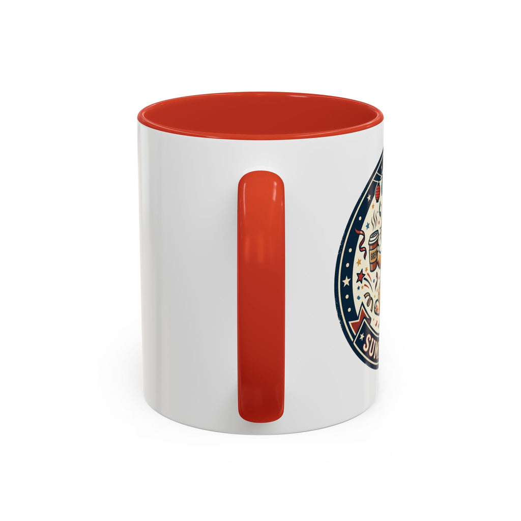 Space Camper Patch Coffee Mug — Retro Astronaut Camper 11/15oz Accent Mug