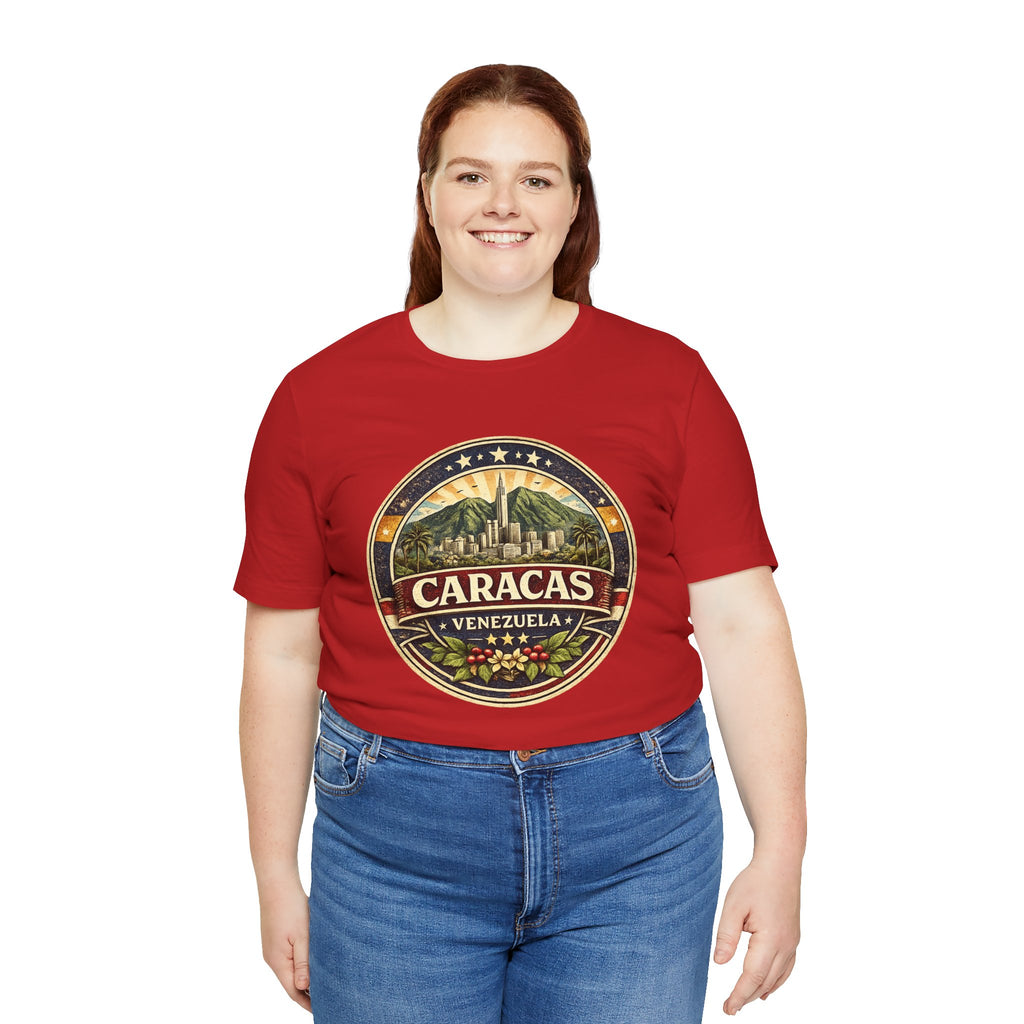 Caracas Venezuela Vintage Travel Tee — Retro City Badge T-Shirt