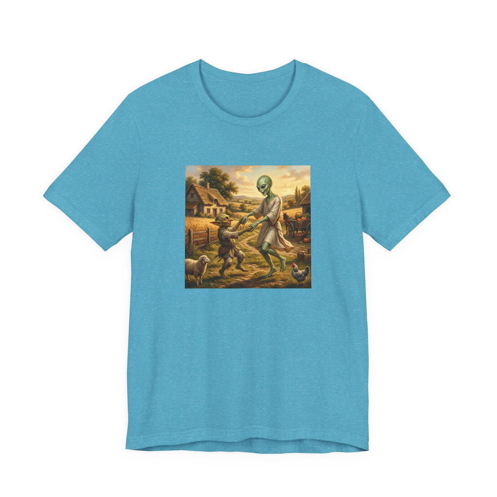 Alien Harvest Vintage Art T‑Shirt