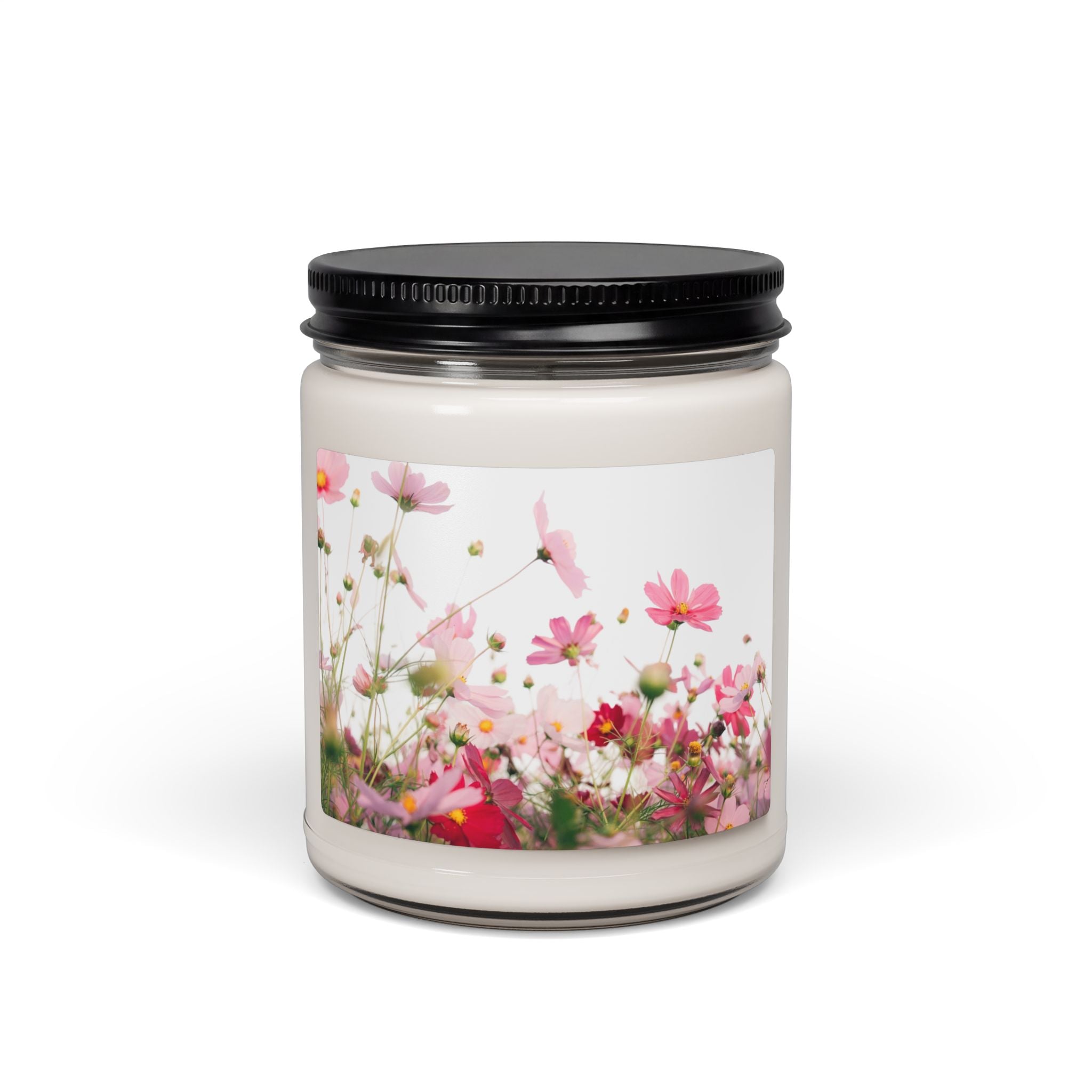 Floral Meadow Scented Soy Candle — 9oz Jar (Fresh Wildflower Aroma)