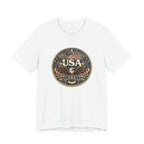 USA Eagle Vintage Patriotic T-Shirt — American Flag Graphic Tee
