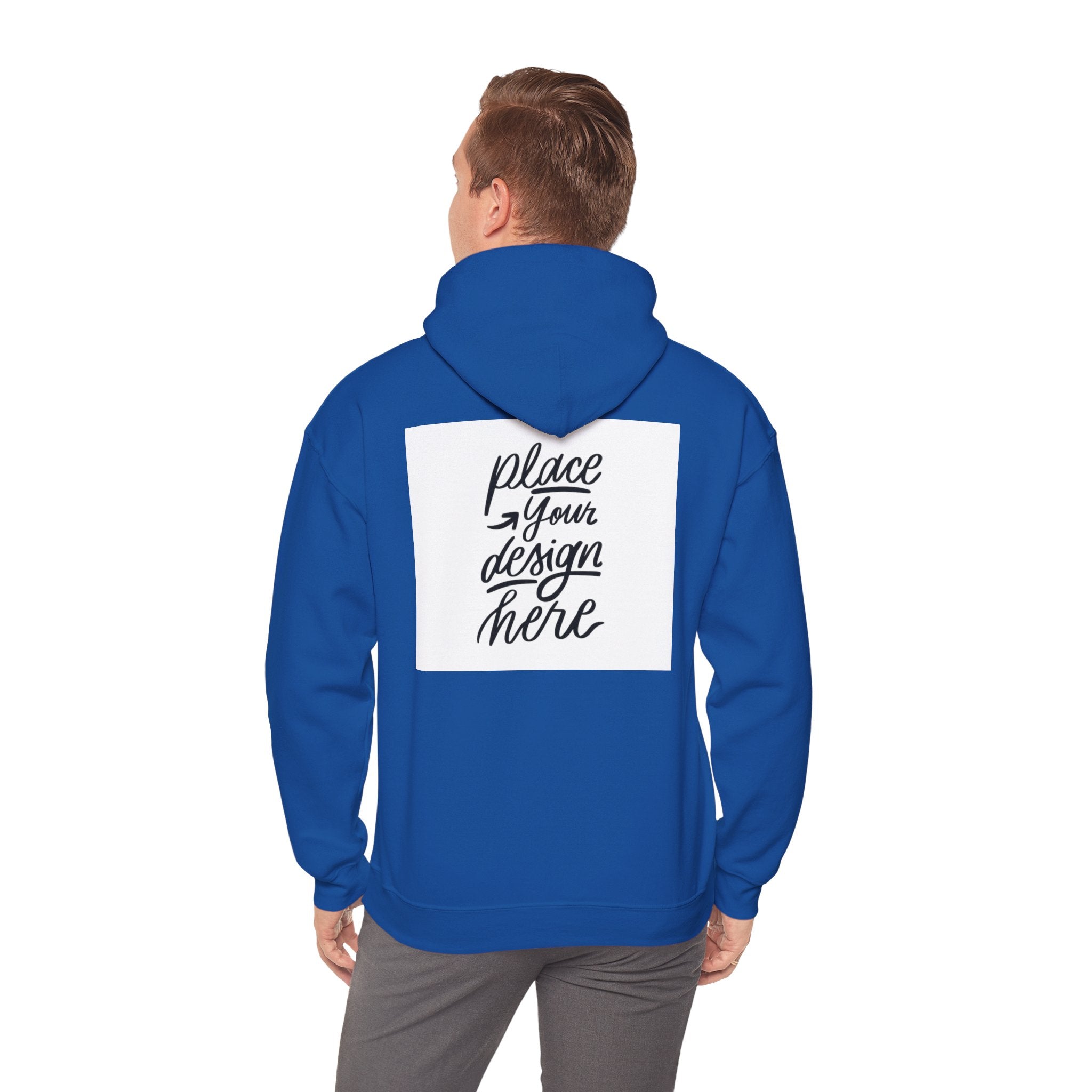 Classic Hoodie with Centered Design – 'Place Your Design Here'