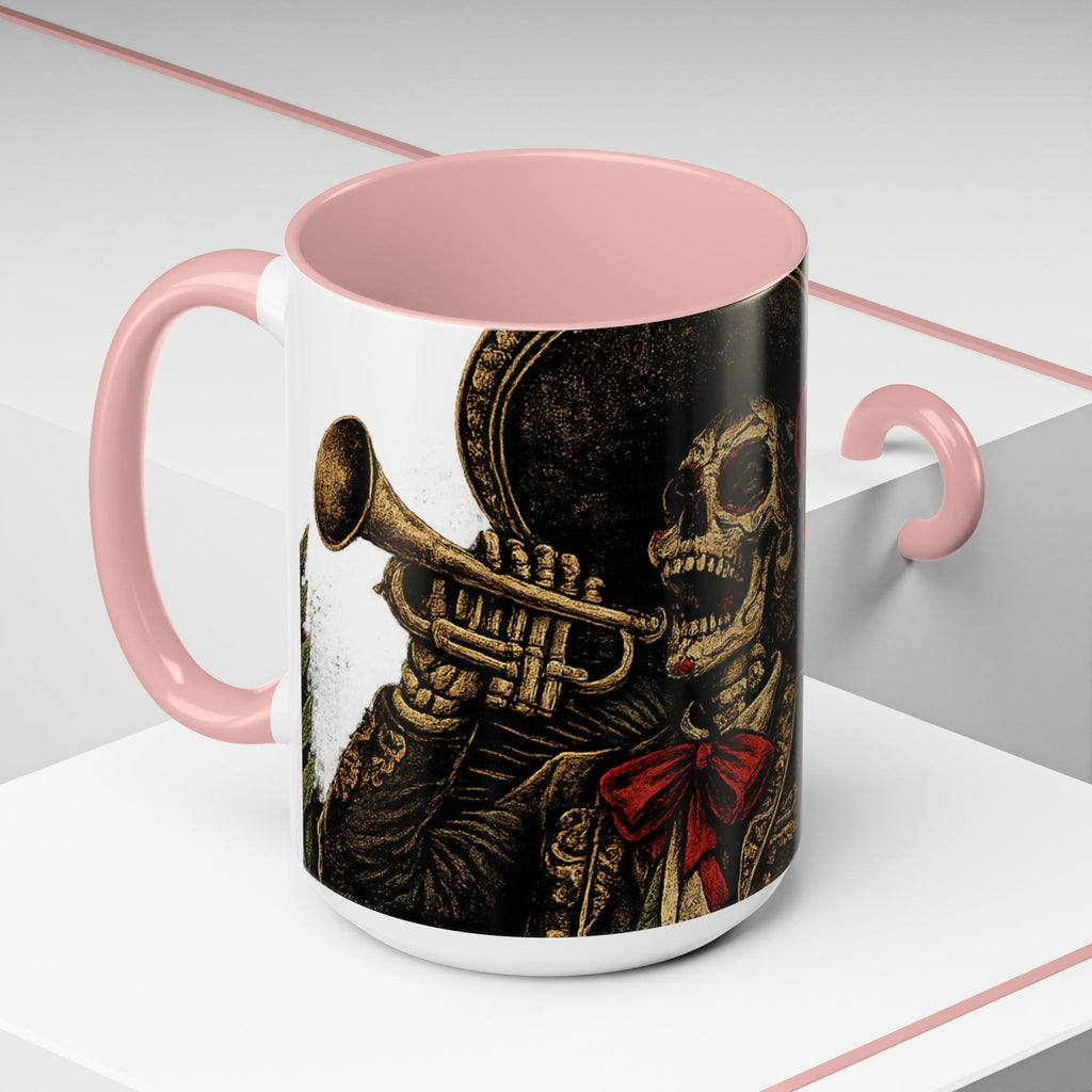 Day of the Dead Soccer Skull Accent Mug — 11/15oz