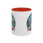 Miami Vintage Travel Accent Coffee Mug – 'Miami' Scenic Beach & Skyline Design (11/15oz)