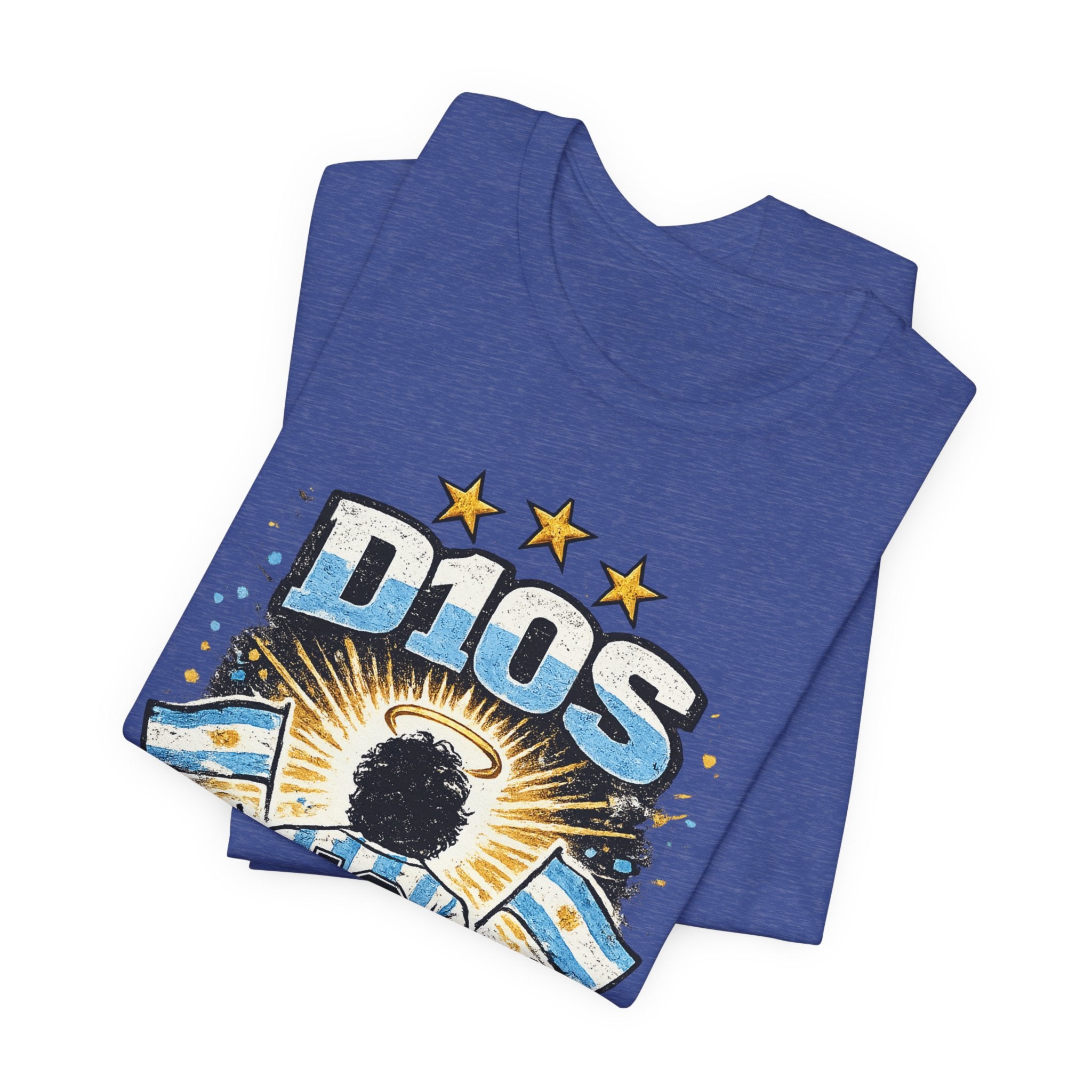 Dios 10 Argentina Soccer Tee — Maradona Tribute Football Shirt