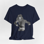 Vintage Grunge Graphic Tee – Monochrome Retro Pinup Girl Design