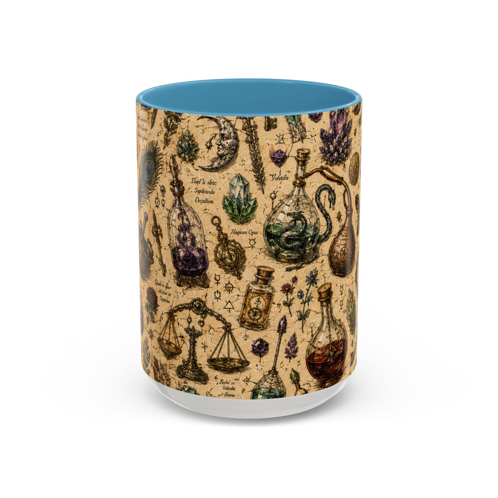 The Alchemist's Cabinet Coffee Mug — Vintage Apothecary Accent Mug (11/15 oz)