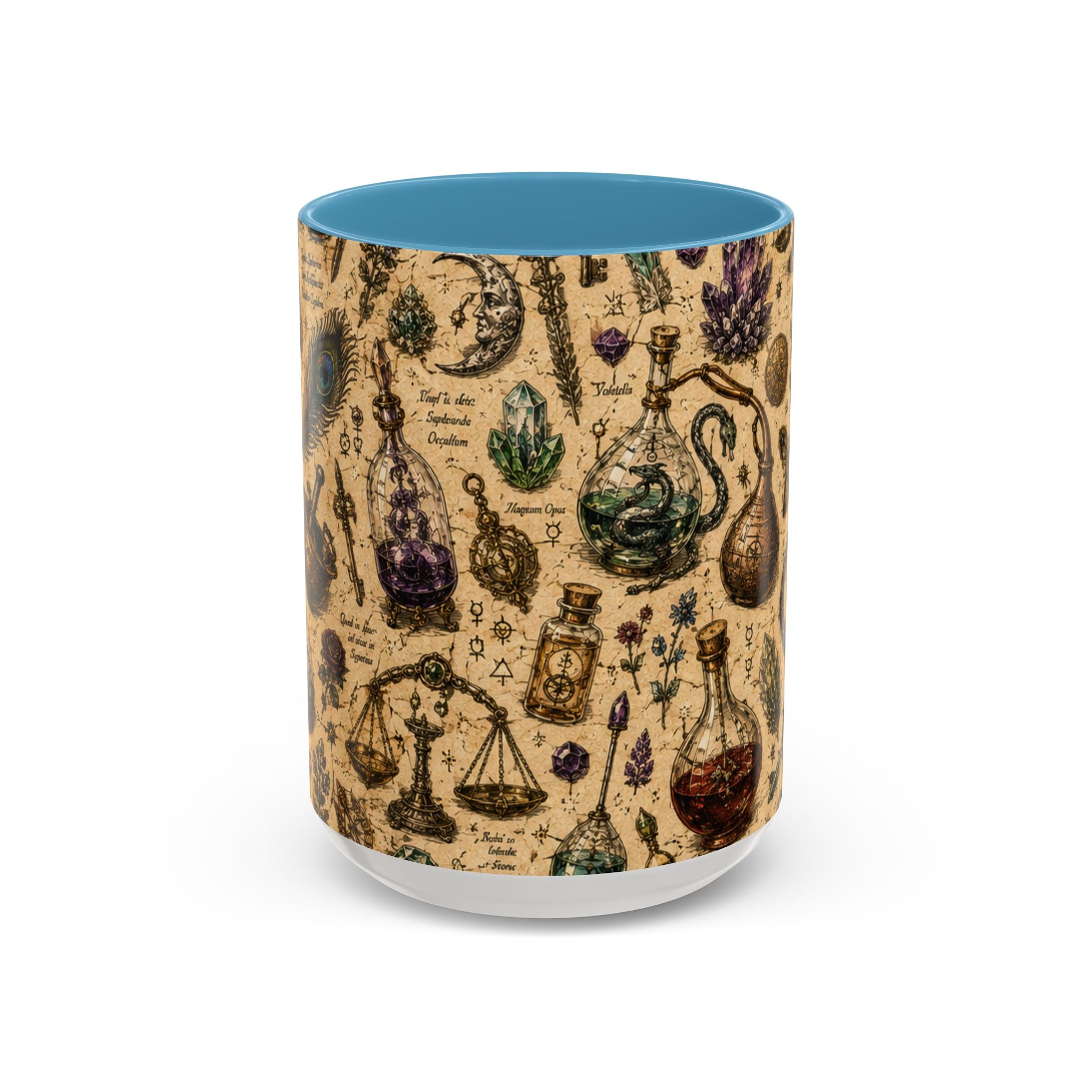 The Alchemist's Cabinet Coffee Mug — Vintage Apothecary Accent Mug (11/15 oz)