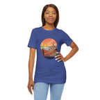 Sunset Tuscan Landscape T-Shirt — Vintage Italian Countryside Graphic Tee