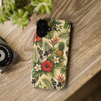 Tropical chihuahua Phone Case — Floral Pineapple Protective Tough Case