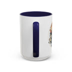 Cat Jester Accent Coffee Mug – Whimsical Vintage Cat Illustration (11/15oz)