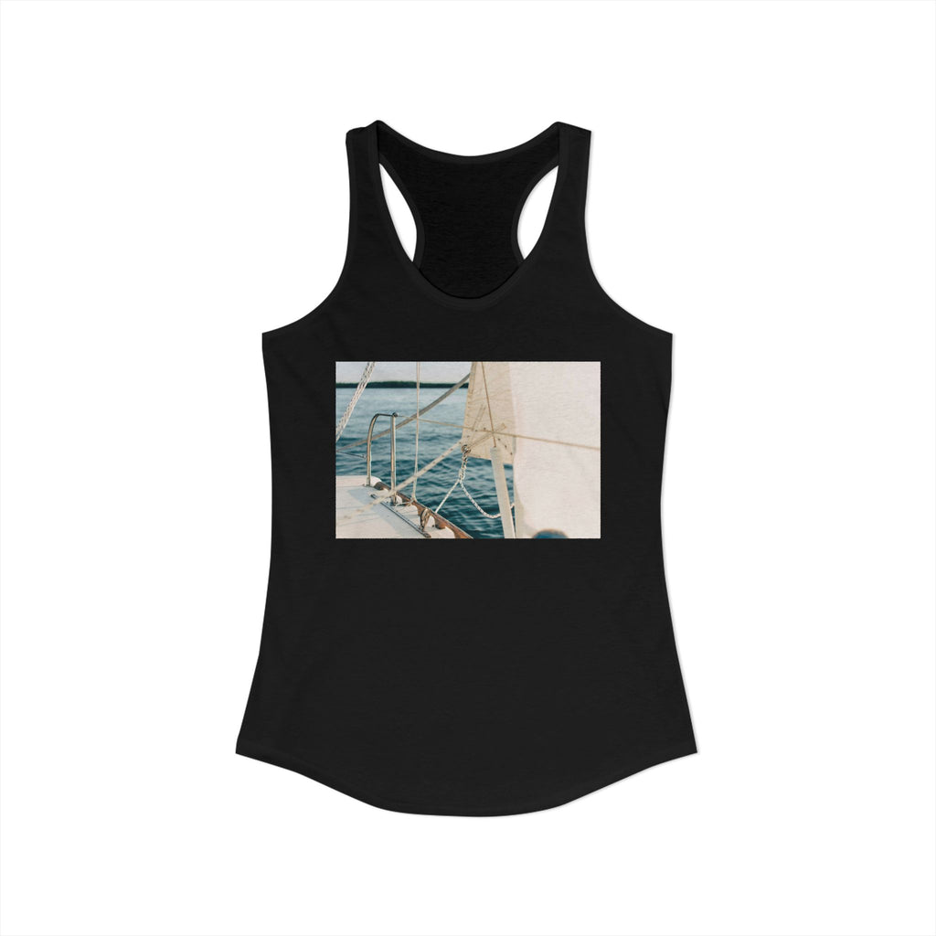 Women's Ideal Racerback Tank - Summer Boat Ocean Live