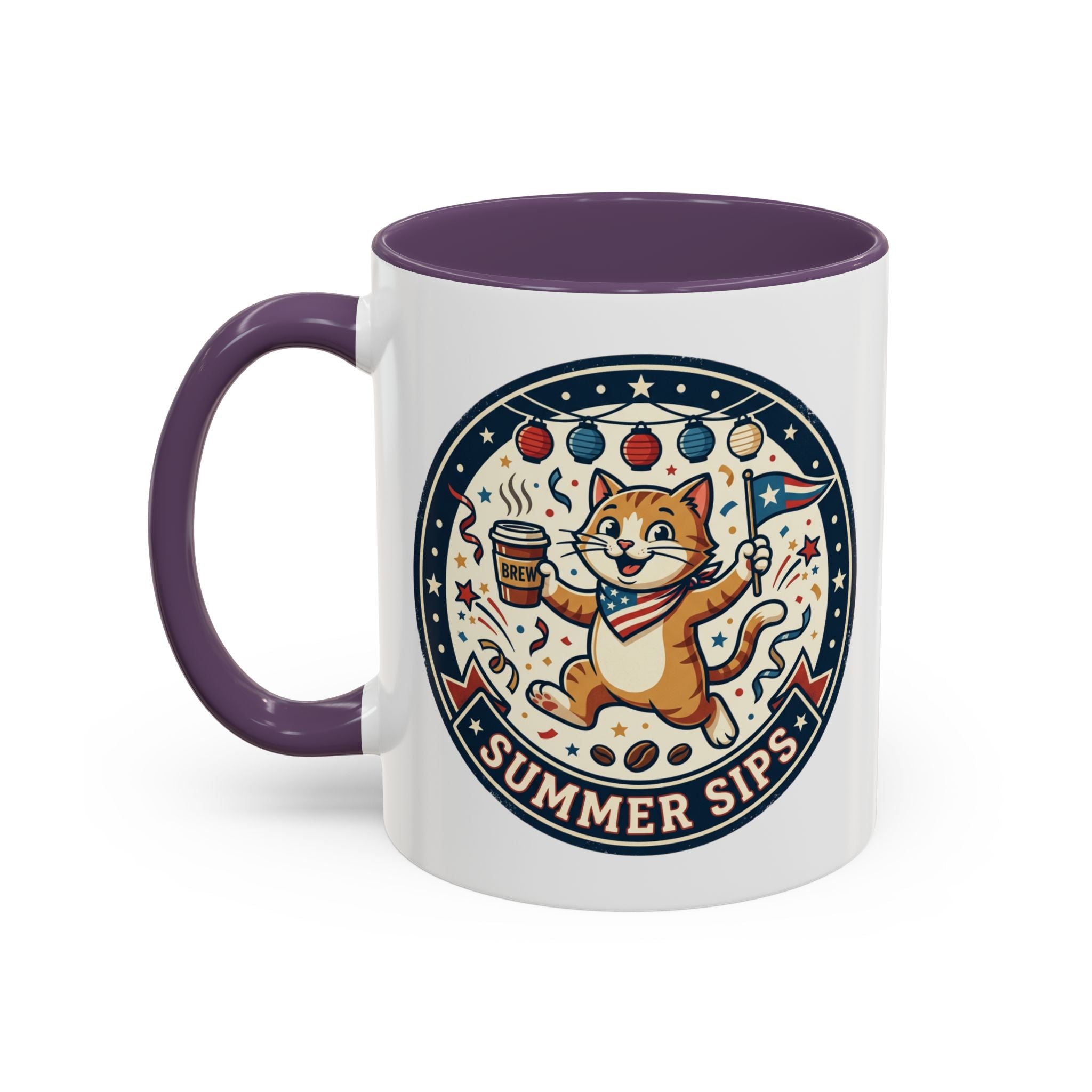 Space Camper Patch Coffee Mug — Retro Astronaut Camper 11/15oz Accent Mug
