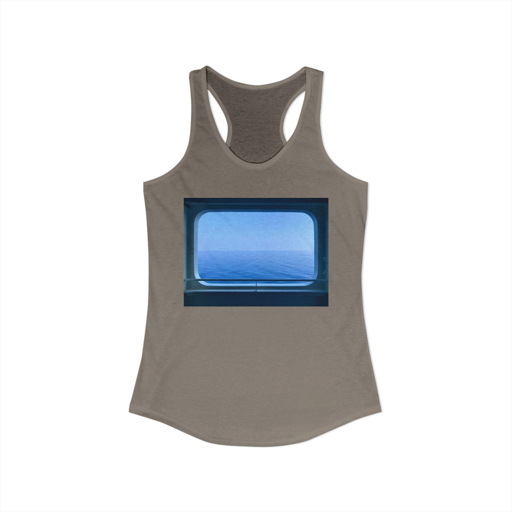 Women's Ideal Racerback Tank - Summer Ocean View