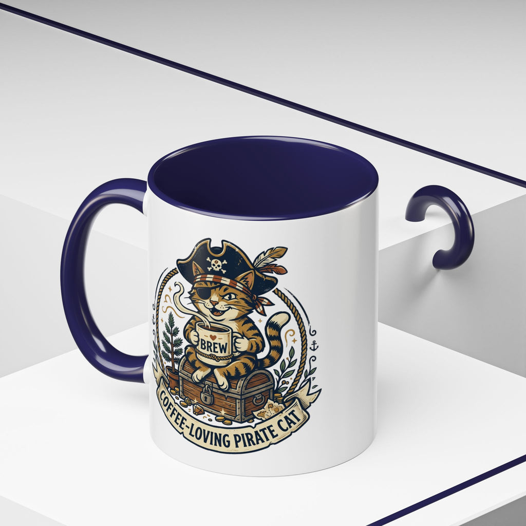 Vintage Sailor Anchor Coffee Mug — Nautical Tattoo Accent Mug (11/15oz)