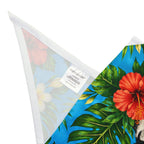 Tropical Dog Bandana — Hawaiian Floral & Pineapple Pet Scarf