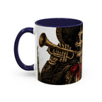 Day of the Dead Soccer Skull Accent Mug — 11/15oz