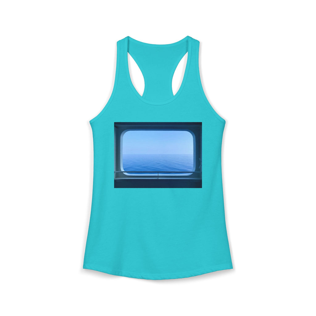 Women's Ideal Racerback Tank - Summer Ocean View