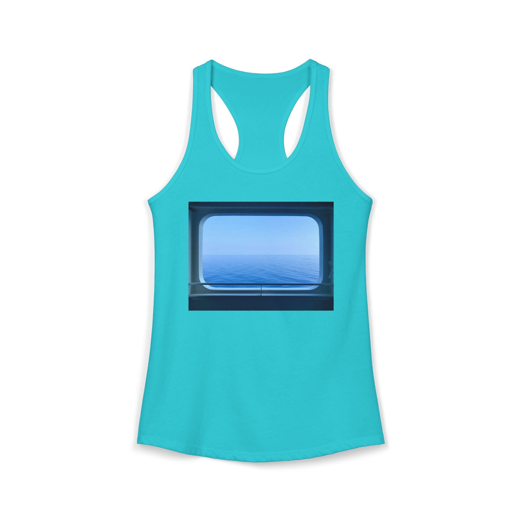 Women's Ideal Racerback Tank - Summer Ocean View
