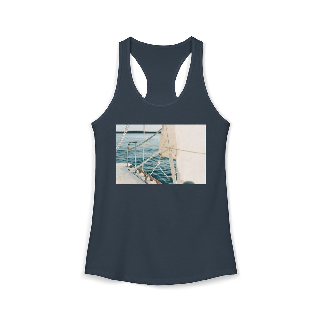 Women's Ideal Racerback Tank - Summer Boat Ocean Live