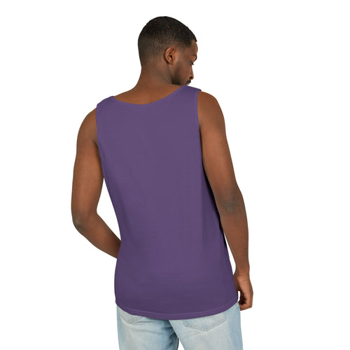 Abstract Wave Mesh Tank Top — Geometric Optical Illusion Graphic Tank