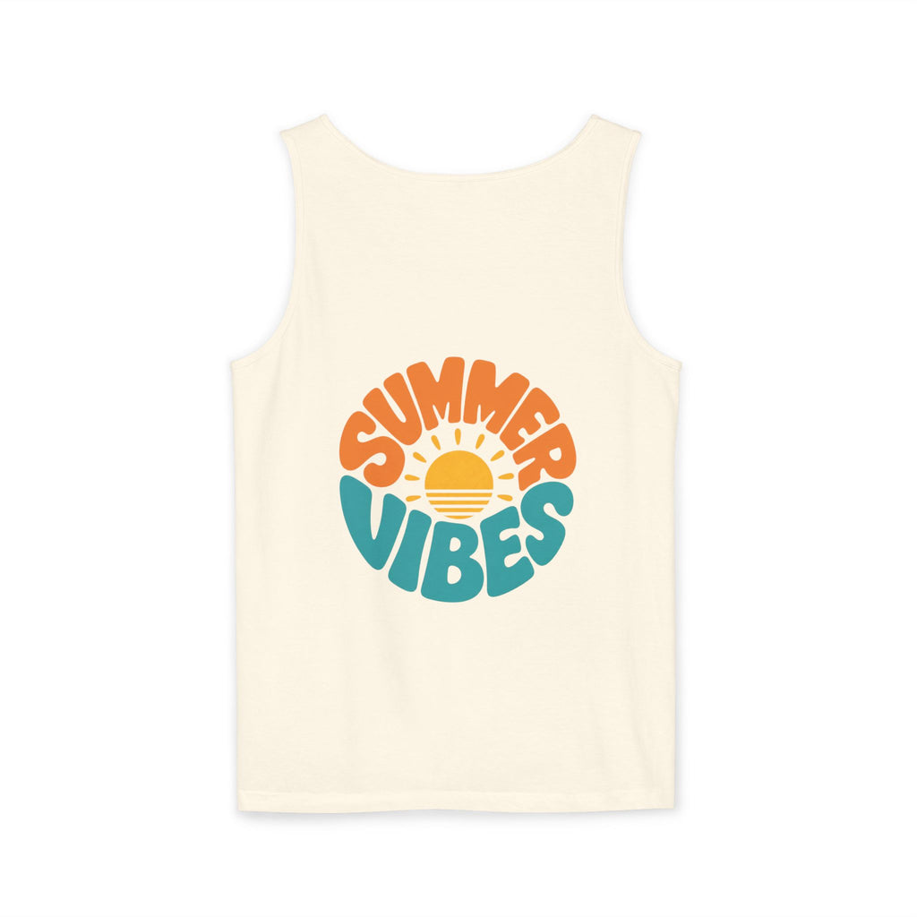 Summer Vibes Unisex Tank Top - Retro Sun Graphic