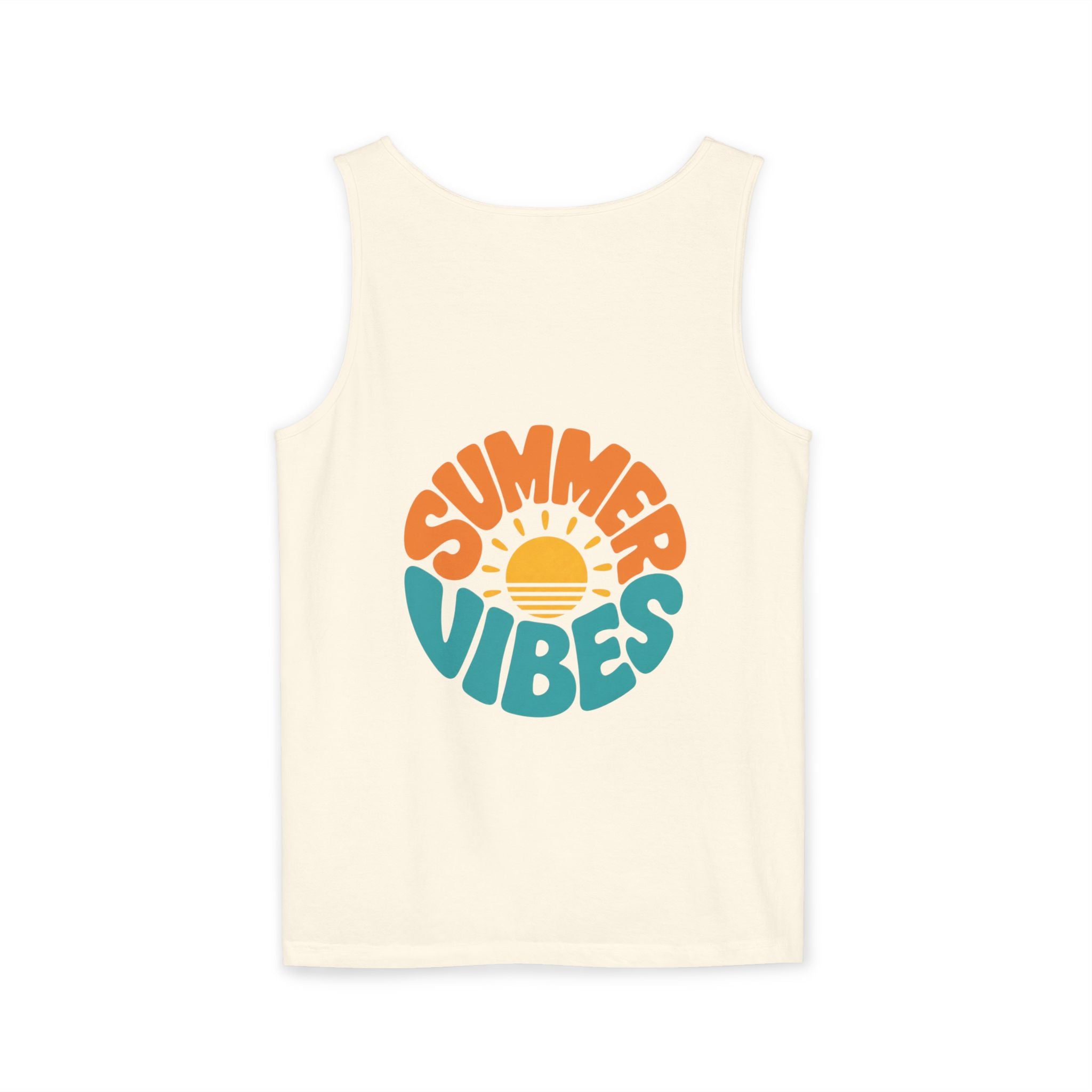 Summer Vibes Unisex Tank Top - Retro Sun Graphic