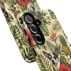 Tropical chihuahua Phone Case — Floral Pineapple Protective Tough Case