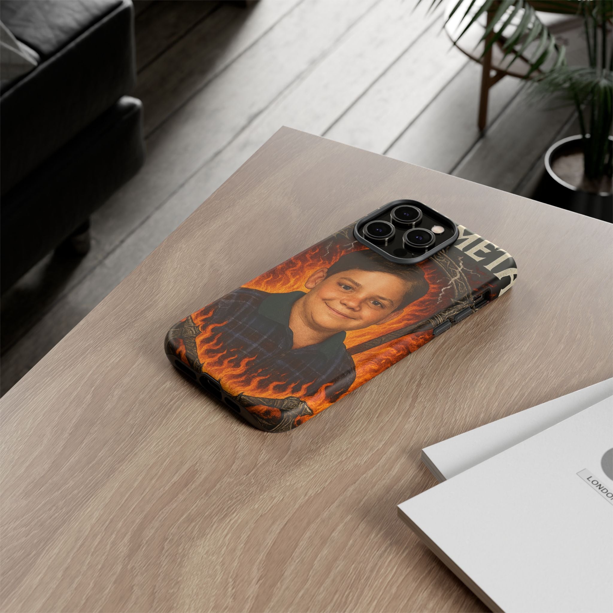 Metalhead Phone Case, Tough Cases for Music Lovers, Personalize with Unique Art, Gift for Metal Fans, Rock Lover's Accessory