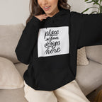 Classic Hoodie with Centered Design – 'Place Your Design Here'