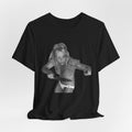 Vintage Grunge Graphic Tee – Monochrome Retro Pinup Girl Design