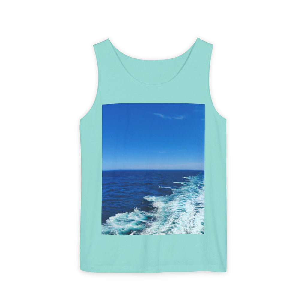 Ocean View Photo Tank Top — Coastal Beach Vibes Summer Tee