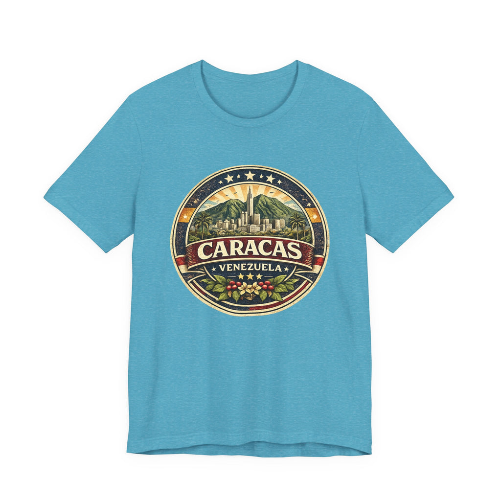 Caracas Venezuela Vintage Travel Tee — Retro City Badge T-Shirt