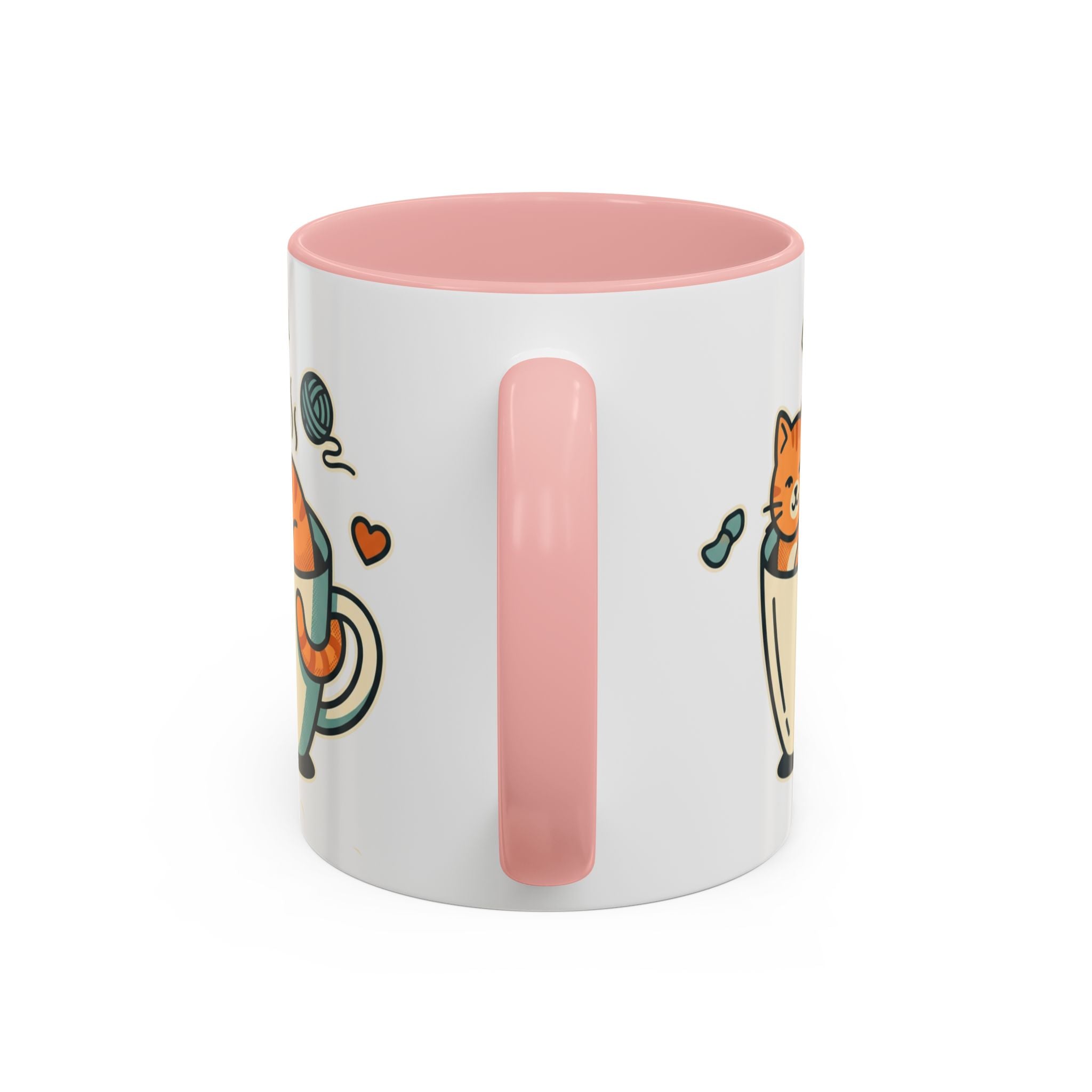 Cat in Cup Coffee Mug — Cute Cat Lover Accent Mug (11/15oz)